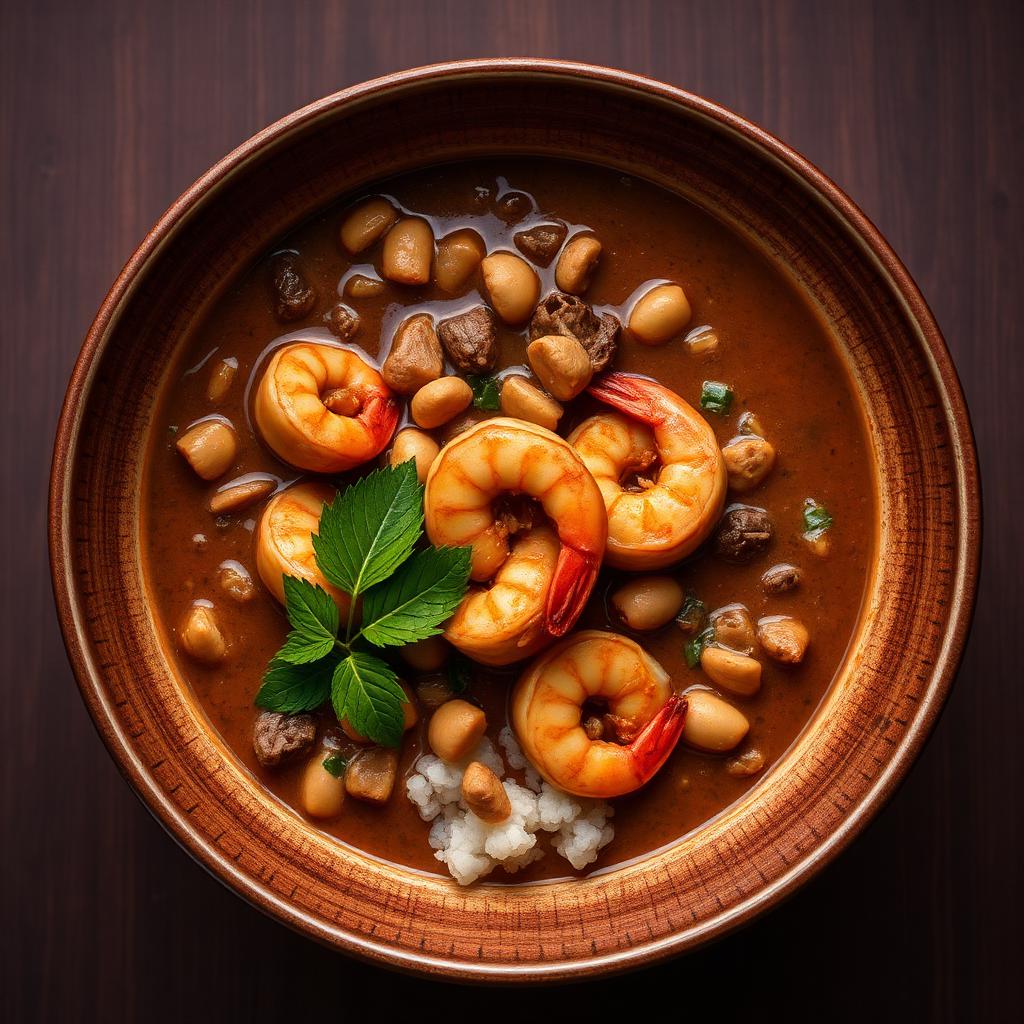 Ndolé crevettes